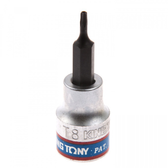 Насадка KING TONY (бита) торцевая 3/8", TORX, T8, L = 50 мм, с отверстием