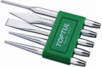 Набор TOPTUL предметов выколоток и зубил 5
