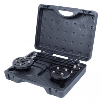 Набор оправок для монтажа и демонтажа сайлентблоков, 34-82 мм, кейс, 6 предметов МАСТАК