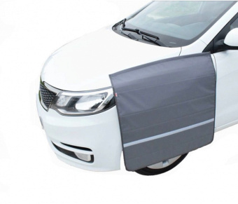 Накидка с магнитами на крыло без выреза сер. 110*65см М