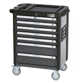 Тележка Nordberg инструментальная, 7 выдвижных ящиков, серая