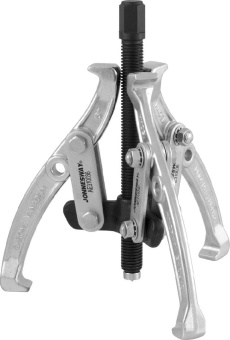 Съемник Jonnesway с тремя поворотными двусторонними захватами 8"/200 мм, диапазон захватов 80-203 мм