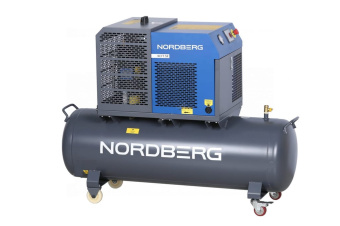 Компрессор винтовой Nordberg NCF5R4 кВт, 10 бар, 450 л/мин, ресивер 180 л
