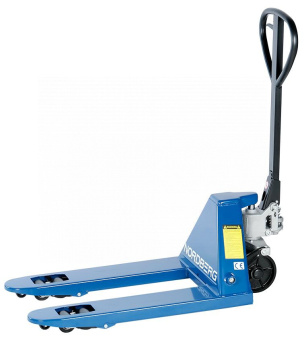 Тележка Nordberg складская гидравлическая короткая 2,5 т, с ПУ колесами