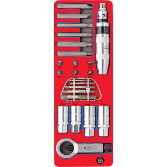 Набор демонтажный MACTAK с ударной отверткой 24 пр.