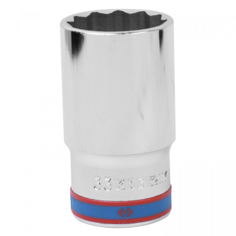 Головка KING TONY торцевая глубокая двенадцатигранная 1/2", 33 мм