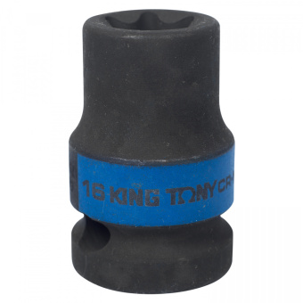 Головка KING TONY торцевая ударная TORX Е-стандарт 1/2", E16, L = 38 мм