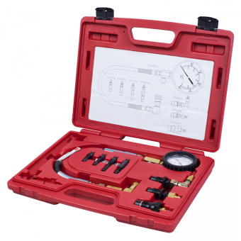 Компрессометр дизельный, 0-70 атм, кейс, комплект адаптеров МАСТАК