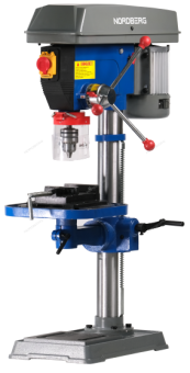 Cтанок NORDBERG сверлильный, (750Вт, 16мм, макс расст до стола 410мм, 16 скоростей, тиски)