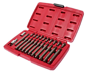 Набор JTC бит 1/2"&3/8" RIBE RM5-RM14 + 2 держателя (кейс) 23 предмета