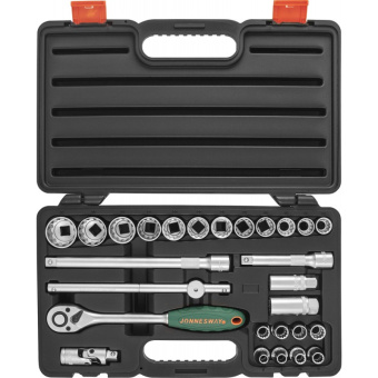 Набор Jonnesway головок торцевых 1/2"DR Super Tech, 27 предметов