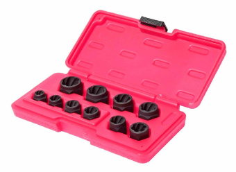 Набор JTC головок для поврежденных болтов и гаек 8-19мм в кейсе 10 предметов