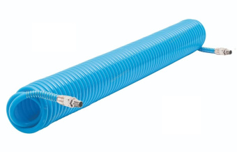 Шланг Nordberg полиуретановый спиральный 10х14 мм с быстросъемными переходниками, 15 м