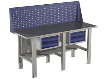 Верстак Практик безтумбовый, 2 ящика, Expert (№225) WTS 200.F2/F2/F2.210