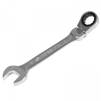 Ключ KING TONY трещоточный комбинированный с шарниром 18 мм