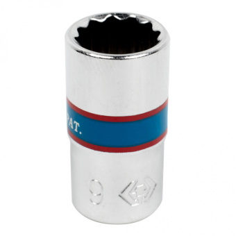 Головка KING TONY торцевая стандартная двенадцатигранная 1/4", 9 мм