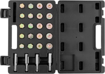 Набор для восстановления резьбы маслосливных отверстий, М13-М22, 114 предметов