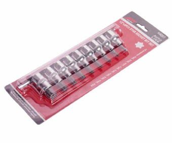 Набор бит-головок 1/2" TORX T20-T60 9 предметов JTC