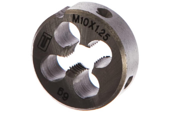 Плашка М10 х 1,25 мм, Сибртех