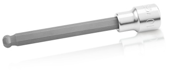 Головка TOPTUL торцевая с шестигранной вставкой HEX 1/2" 8 мм L=140 мм