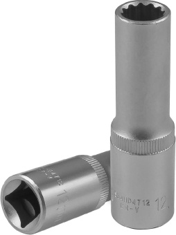 Головка Jonnesway торцевая глубокая 12-гранная 1/2"DR, 12 мм
