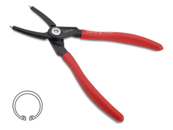 Съемник TOPTUL внутренних стопорных колец прямой 19-60 мм, 175 мм усиленный