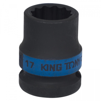 Головка KING TONY торцевая ударная двенадцатигранная 1/2", 17 мм