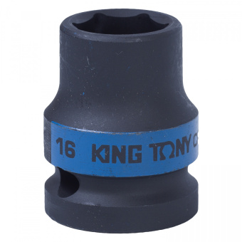 Головка KING TONY торцевая ударная шестигранная 1/2", 16 мм