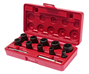 Набор JTC головок для поврежденных болтов и гаек 8-21мм, 12 предметов (в кейсе)