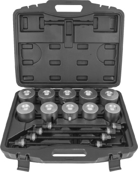 Инструмент Thorvik универсальный для замены сайлентблоков в наборе, 44-82 мм, 24 предмета