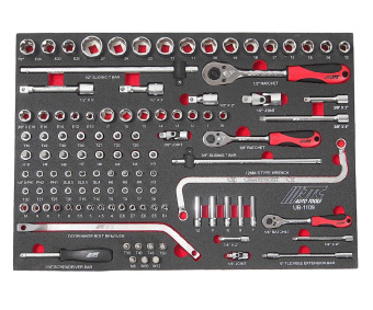 Набор инструментов 109 предметов слесарно-монтажный в ложементе JTC