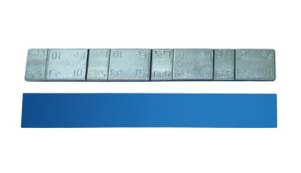 Груз CLIPPER самоклеящийся, стальной на синей ленте без надписи (5гр*4шт/10гр*4шт) (50 шт. в упак)