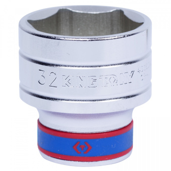 Головка KING TONY торцевая стандартная шестигранная 1/2", 32 мм