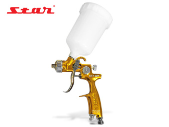 Краскопульт STAR окрасочный с верх. пласт. бачком 0,25л  (дюза 1,0 мм)