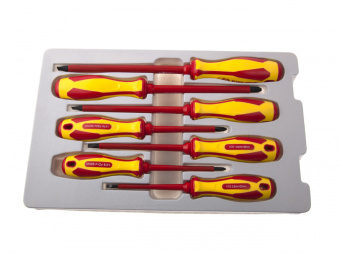 Набор KING TONY отверток в коробке, диэлектрические, 7 предметов