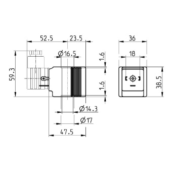 Соленоид Camozzi 24V DC