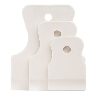 Шпатель 3-ON резиновый, белый, 40/60/80мм*3