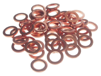 Шайба 6.4х10.4х1.2 медная 50шт. JTC