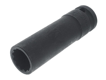 Головка JTC торцевая 1/2" 16мм 12-ти гранная ударная тонкостенная L=82мм