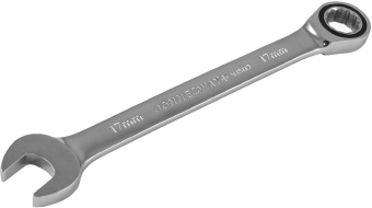 Ключ Jonnesway гаечный комбинированный трещоточный, 17 мм