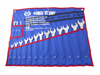 Набор KING TONY комбинированных ключей, 1/4"-1&1/4", 16 предметов