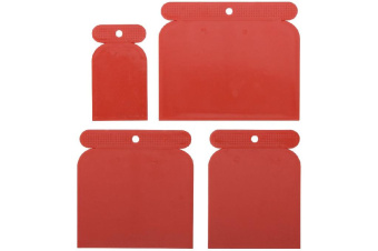 Шпатель USP пластиковый, красный, 50/80/100/150мм*3