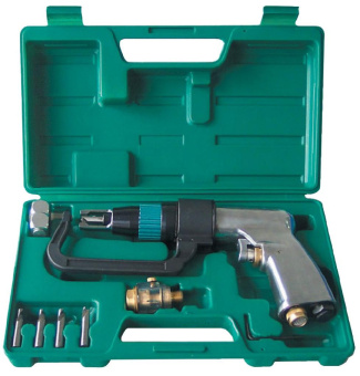 Набор Jonnesway: дрель пневматическая для удаления сварочной точки 1800 об/мин., сверла и фильтр, 9 