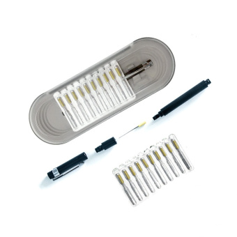 Набор игл RoxelPro с держателем для удаления частичек пыли с влажной краски (10 игл + держатель)