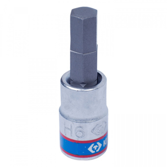Насадка KING TONY (бита) торцевая 1/4", HEX, 6 мм, L = 37 мм