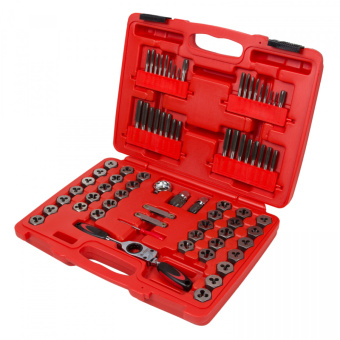 Набор МАСТАК метчиков и плашек SK-5 M3-M12, кейс, 75 предметов