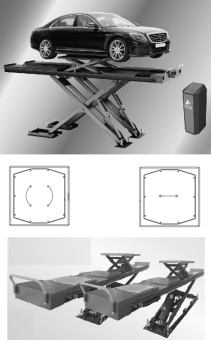 Подъемник Everlift EE-6603BWF.48L.42T.E.PD ножничный электрогидр. г/п 4,2 т.
