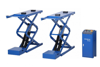 Подъемник ножничный Nordberg 4 т, 380 В, синий