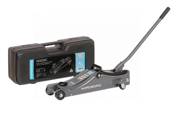 Домкрат Nordberg подкатной для автолюбителя в кейсе, 2 т