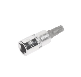 Бита-головка 1/4" TORX T30Hх37ммс отверстием JTC